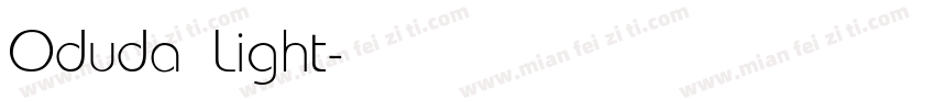 Oduda Light字体转换